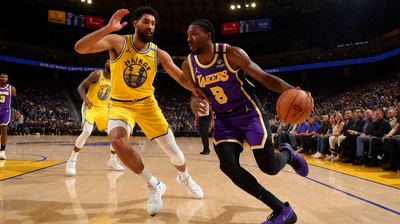 乐鱼平台NBA季后赛湖人队客场挑战勇士队的篮球比赛现场